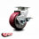 Poly on Aluminum Swivel Caster with Roller Bearing and Brake