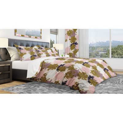 Ensemble de housse de couette designart paillettes taches