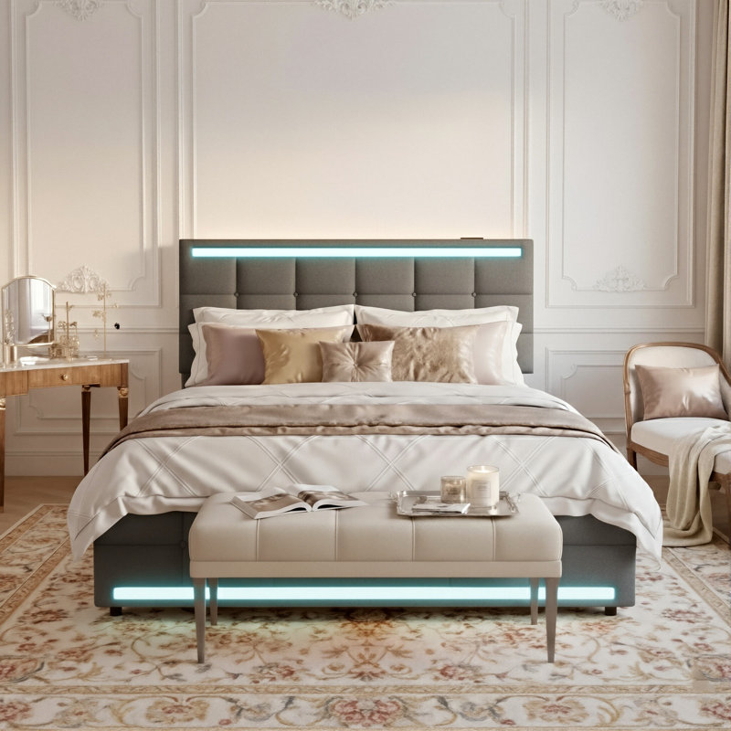 Upholstered Storage Bed