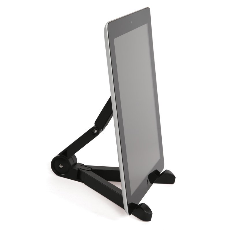Support de bureau universel pour tablette M&T Affiche - Support réglable pour tablettes de 7 à 10 pouces, iPad, lecteurs électroniques et appareils mobiles - plastique noir, conception à 3 bras pour le bureau, la cuisine, le bureau, la chambre à coucher