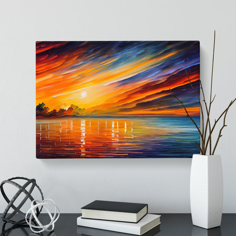 Glowing Sunrise Vol.2 - Wrapped Canvas, 35cm H x 50cm W x 3cm D