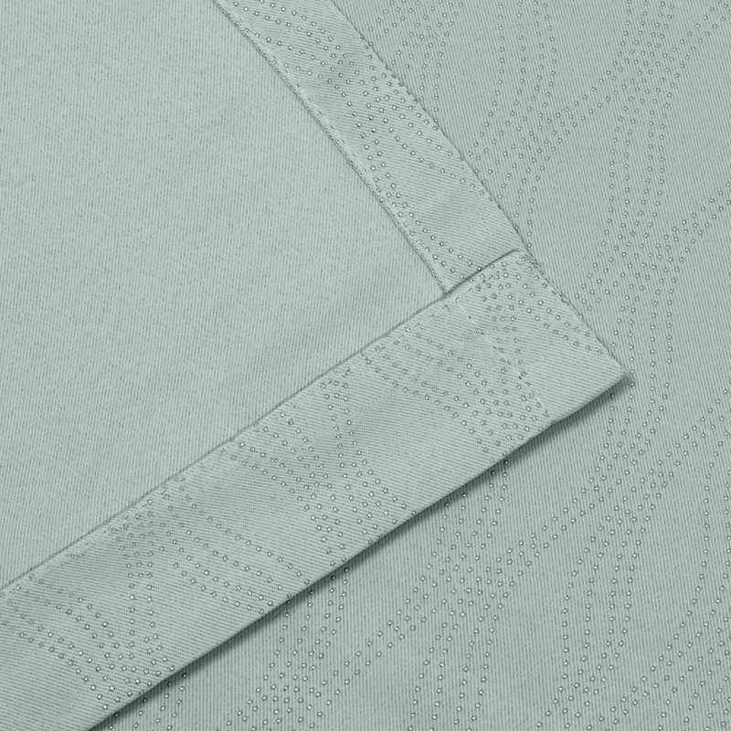 Paire de rideaux obscurcissants en polyester à texture moderne Vedder, Écume de mer, l 26 po x L 63 po