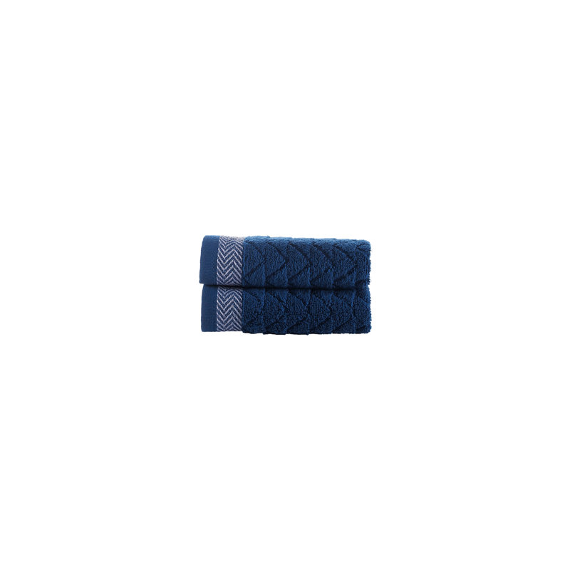 Turkish Cotton Wash Towels, Navy