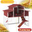 Grand poulailler en bois (rouge)-124444505