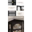 Bathroom Corner Wall Cabinet Metal Glass Doors Shelves Black