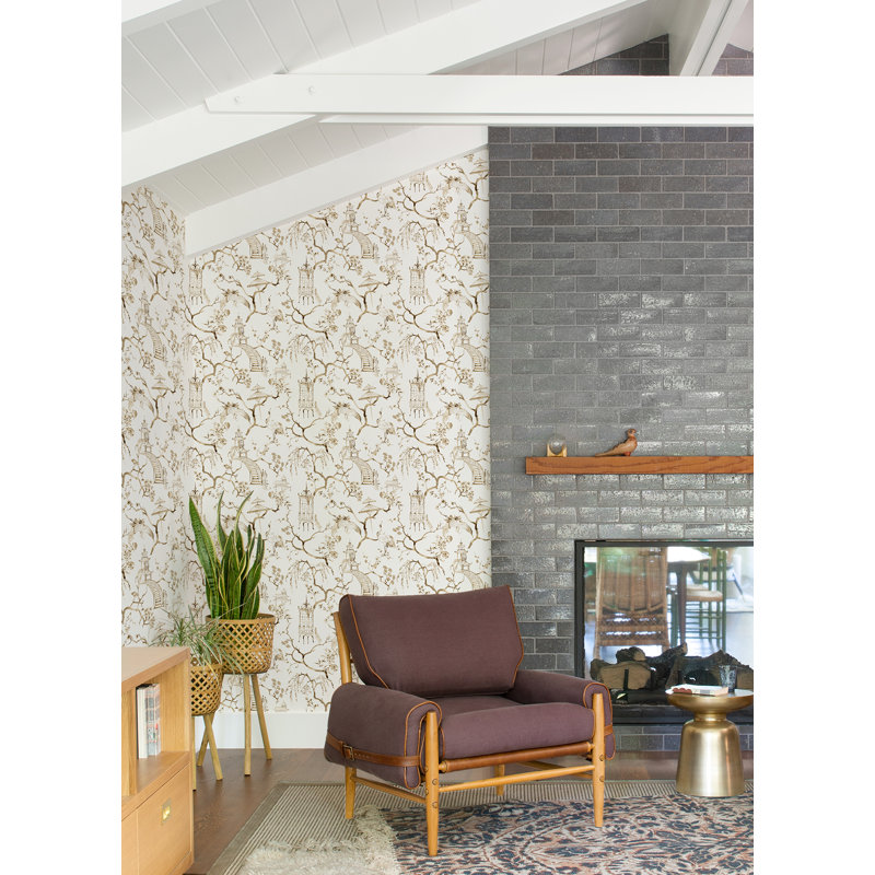 Breene Floral Wallpaper Roll, Brown