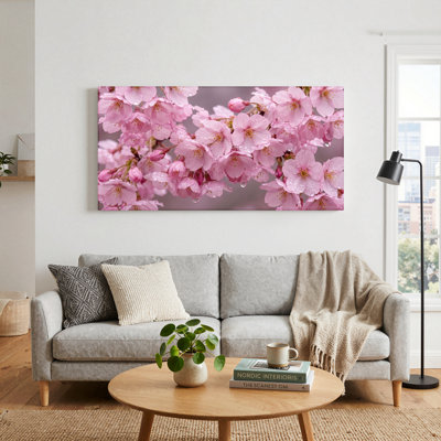 Pink Blossoms Canvas Wall Art Set Of 1