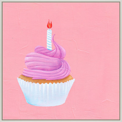 Birthday Cupcake Print by Katy Montica