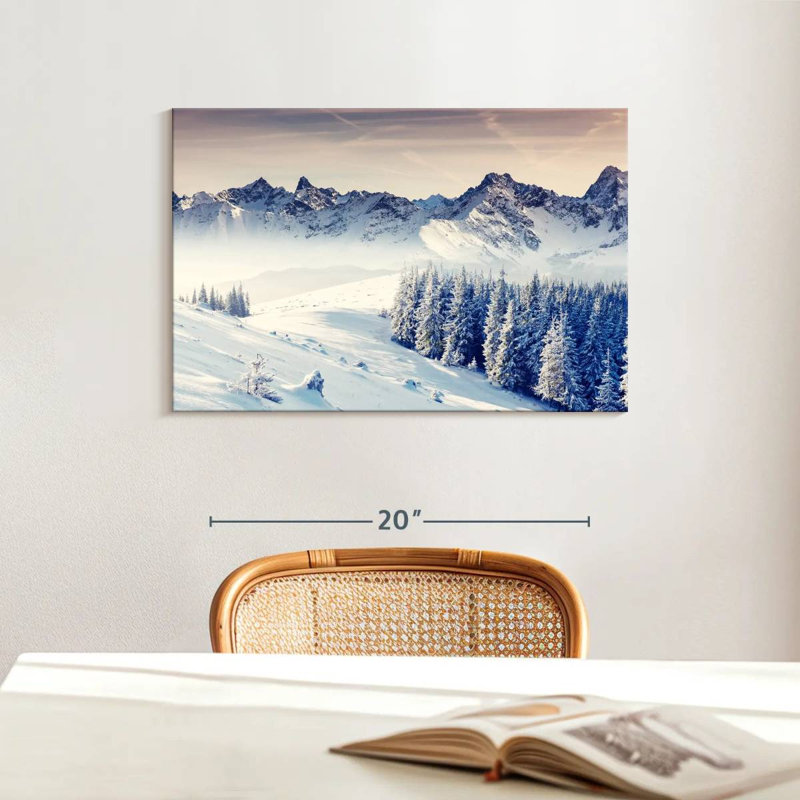 Alvord Winter Snowy Mountains, H 16 po x l 24 po
