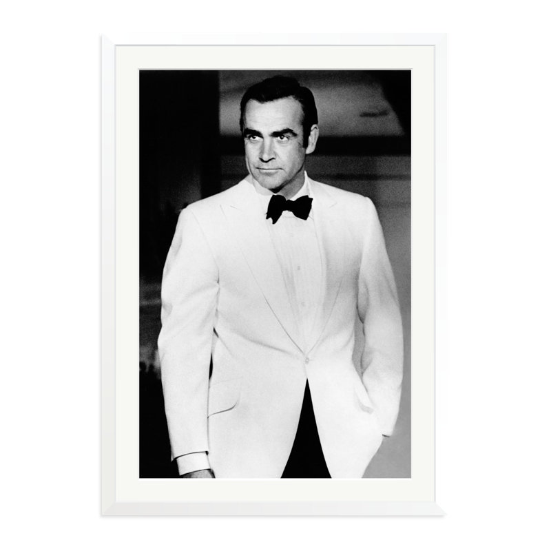 Connery, 'Diamonds Are Forever' 1971, 38" H x 27" W, White