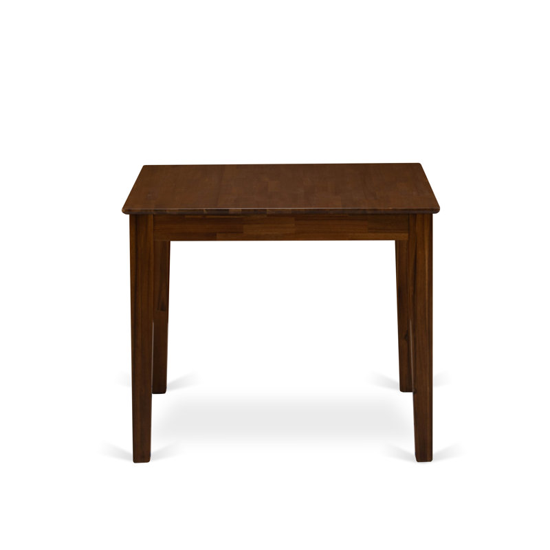 5-Pc Dining Set Consist of a Square Dining Table and 4 Upholstered chairs - Antique Walnut finish