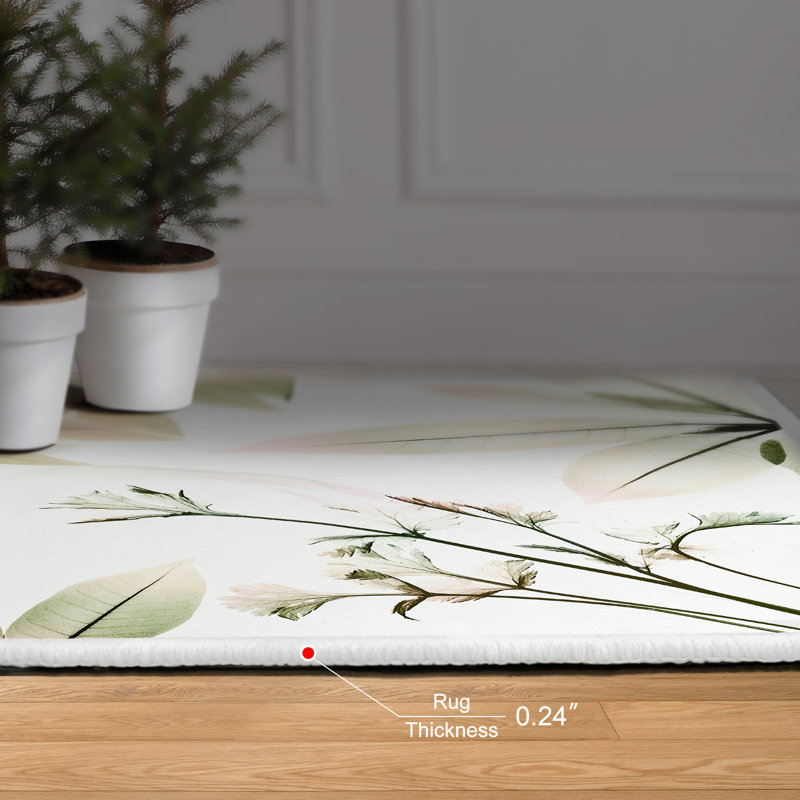 Tapis rectangulaire Dree avec envers antidérapant, Rectangle 5 pi x 7 pi 6 po