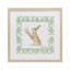 «Bouquet Bunny on Green Argyle», reproduction d'art sous verre, conception par Lee Ann Sanders-2041116553-2041116558