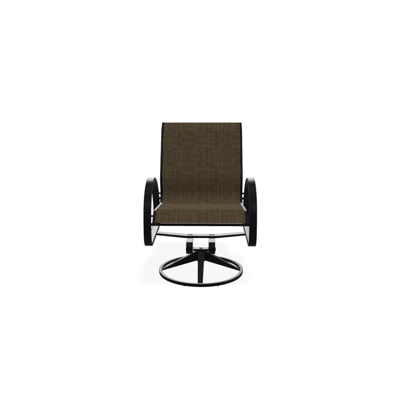 Aruba 1 Outdoor Dining Armchair, Textured Black, Yellow 43D