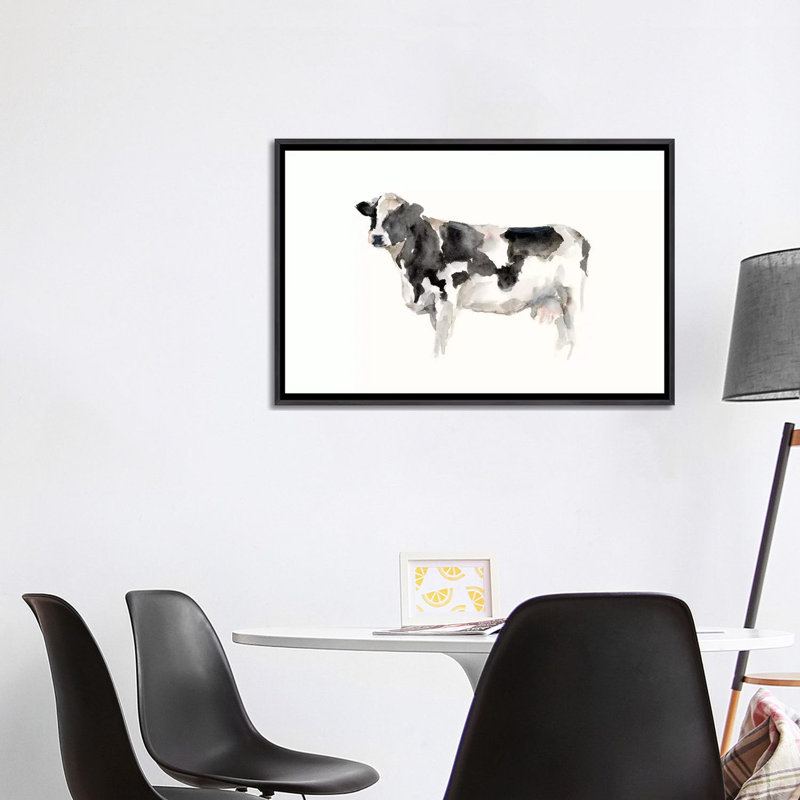 "Farm animal Study III" par Ethan Harper, reproduction d’art, H 26 po x l 40 po x 1,5 po, Encadrement noir décoloré