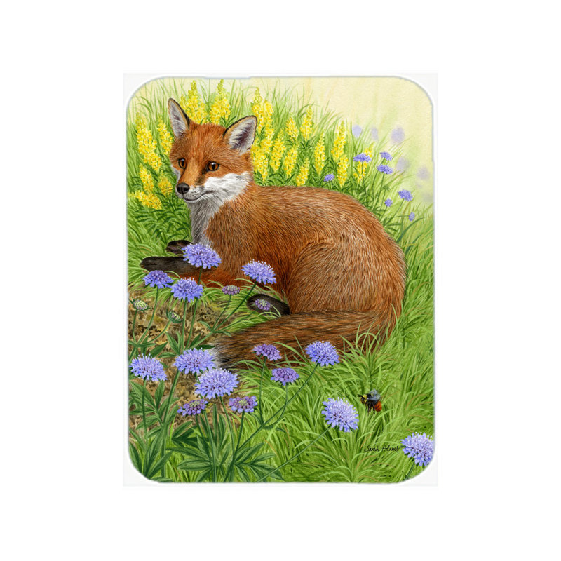Planche à découper en verre Springtime Fox