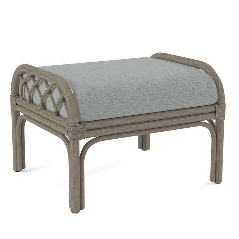 Edgewater Ottoman, Brown Geometric, 0456-33, Stone Hearth