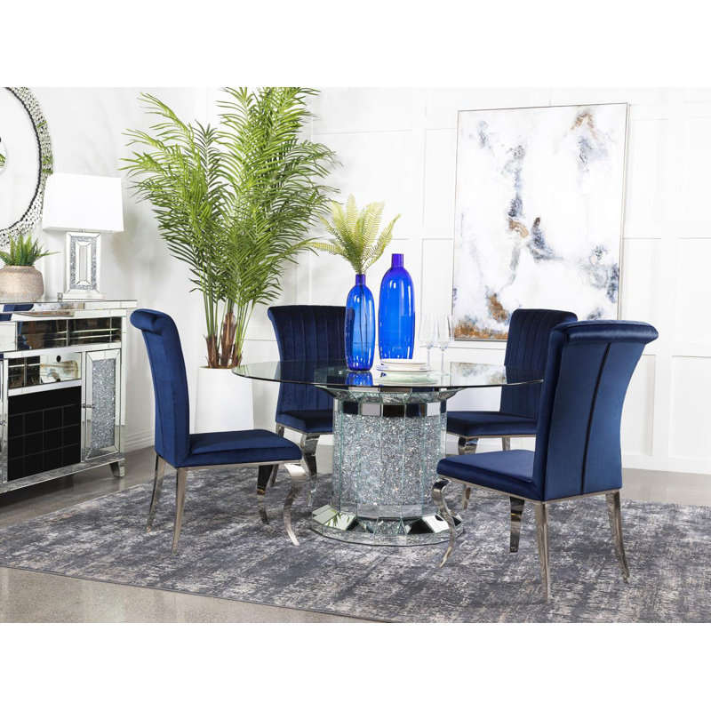 Ensemble repas pour 6 personnes Vaiva, Bleu / Argent