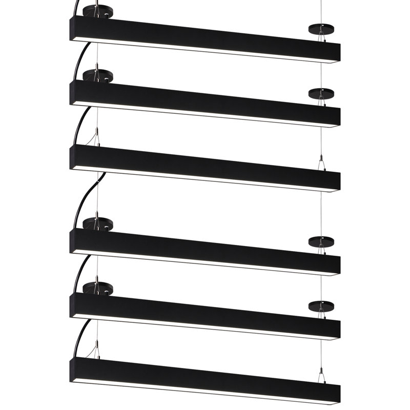 Acies 4FT 3CCT Linkable LED Linear Light Fixture, 50W 6500LM Ultra Bright Downlight for High Ceiling