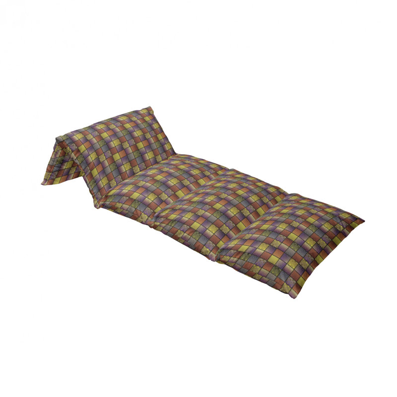 Housse de coussin d'extérieur Stitch-Like Digital Mix Motifs with Inner Triangle, H 2 po x l 36 po x P 88 po