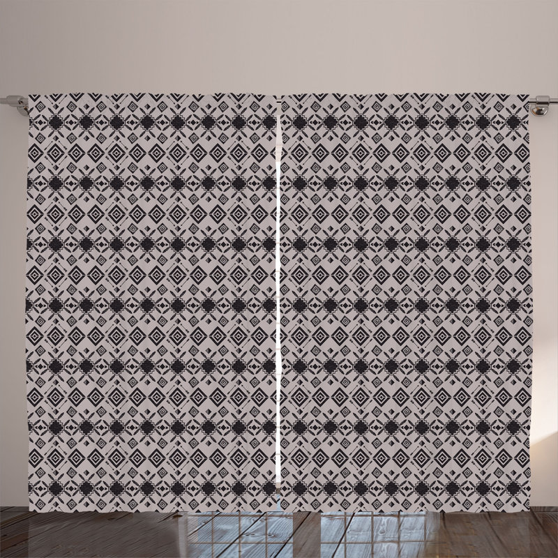 Semi Sheer Curtain Pair