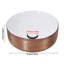 Metro Lane 310 mm L x 310 mm W Natural Ceramic Circular Sink and Overflow-1932574336