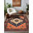 Jateen Collection Digital Print Cotton-Polyester Blend Orange Rug-371514490