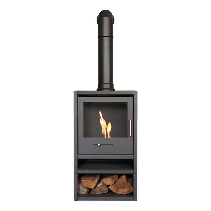 Lakeeva Ebern Designs 43cm W Grey Stove, 135 H x 43 W x 30 D cm