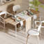 Amilia Metal Base Dining Table
