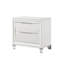 2-Drawer Nightstand With Acrylic Crystal Legs