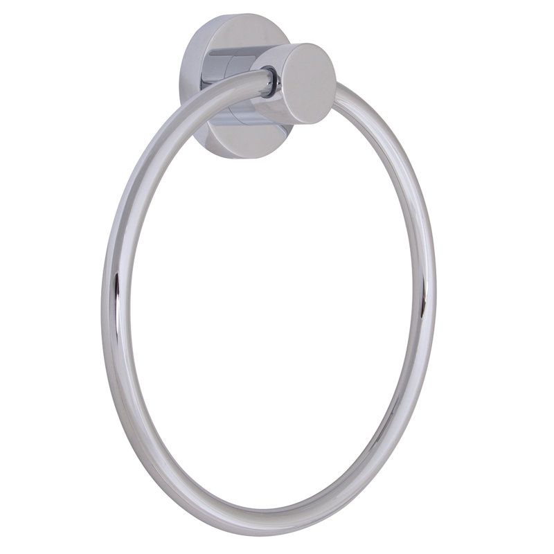 Anneau à serviettes à main Vector, Chrome poli