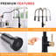 Robinet de cuisine sans contact, robinet de cuisine intelligent automatique mains libres noir-116628669
