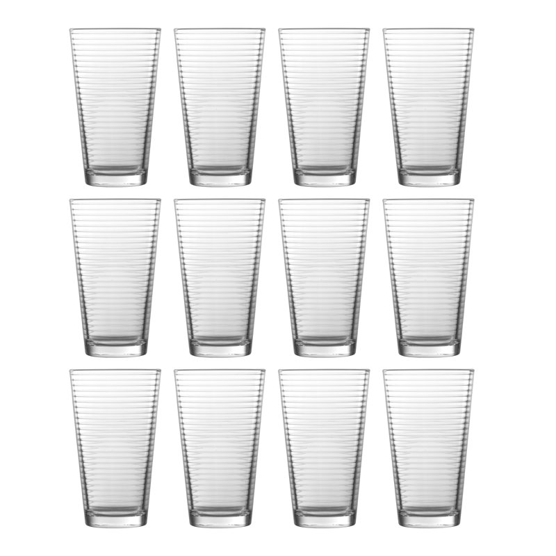 Fortessa Basics Arcade Everyday Stackable Quality Super Clear Glassware Kitchen And Barware Great For: Mixed Drinks/Cocktails, Water, Juice, Iced Tea, Soft Drinks., Double Old Fashioned/Rocks, 13 Ounce