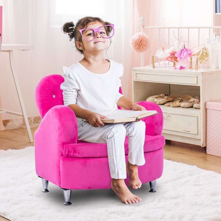 Gemma Violet Annie Kids 7'' Foam Chair Chair and Ottoman & Reviews