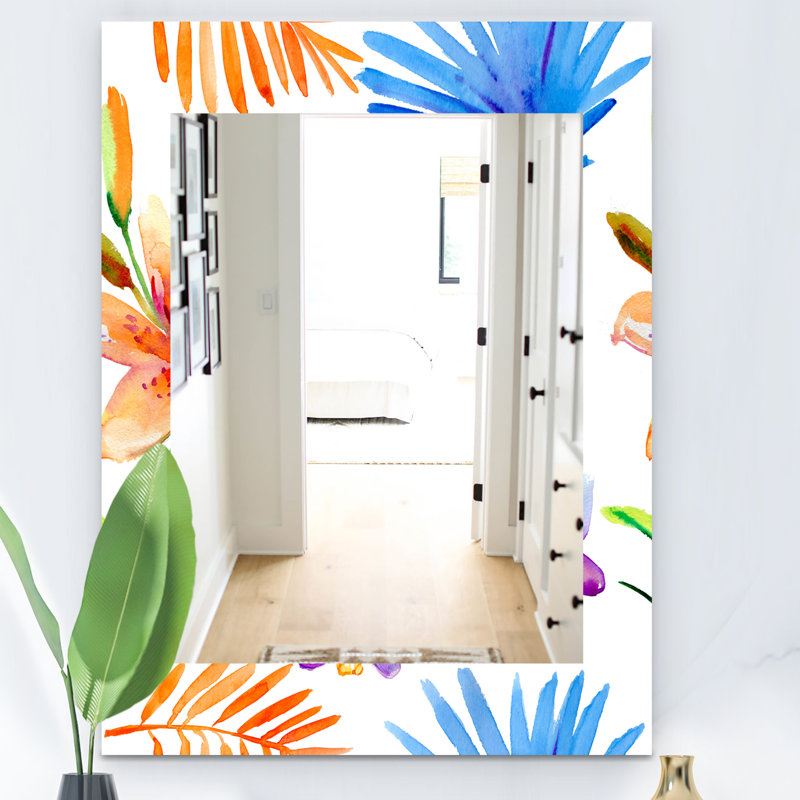 Miroir mural brillant ambiance lumineuse 7, H 39,4 po x l 29,5 po