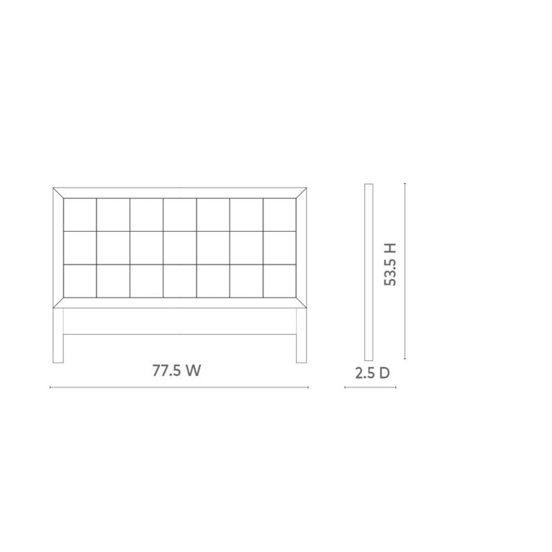 Patricia Headboard, King, White