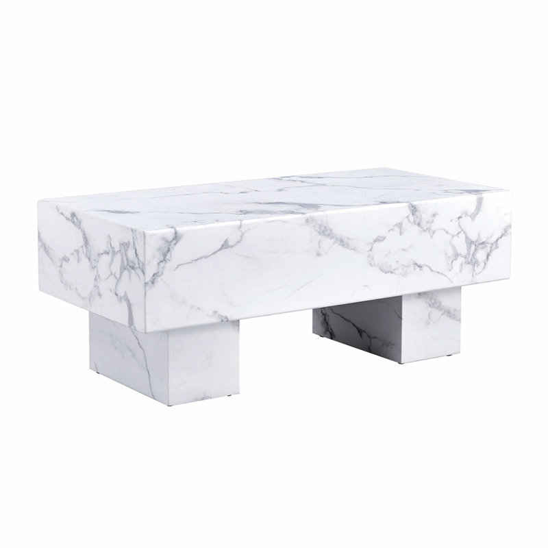 Table basse Brooksburg, Blanc