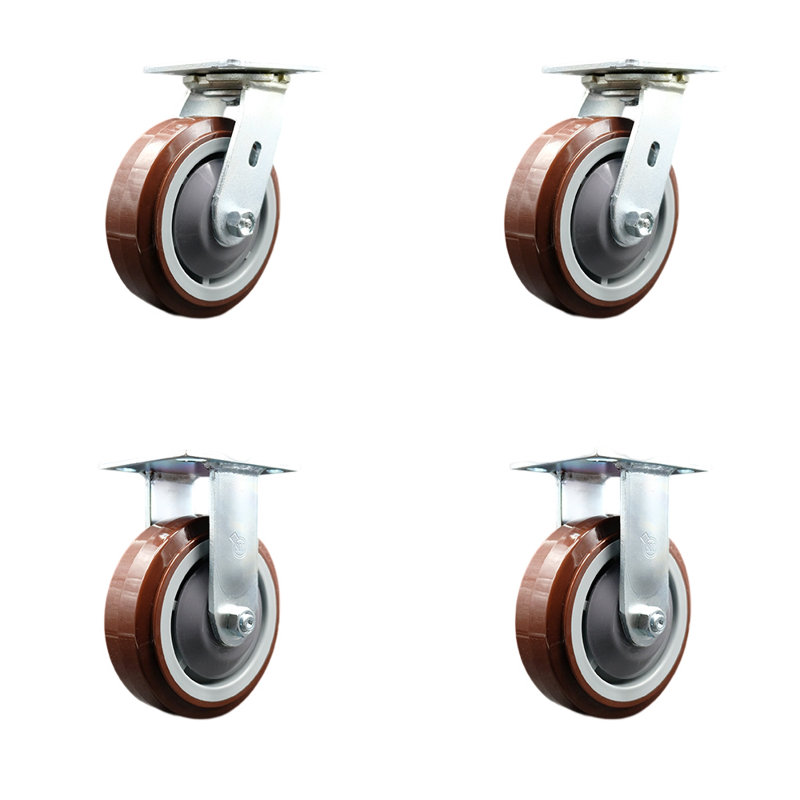 Ensemble de remplacement de roulettes Chemtainer CST60URR CST60RBS - Service Caster Brand / CHE-SCC-30CS620-PPUR-TGP-2-R620-2