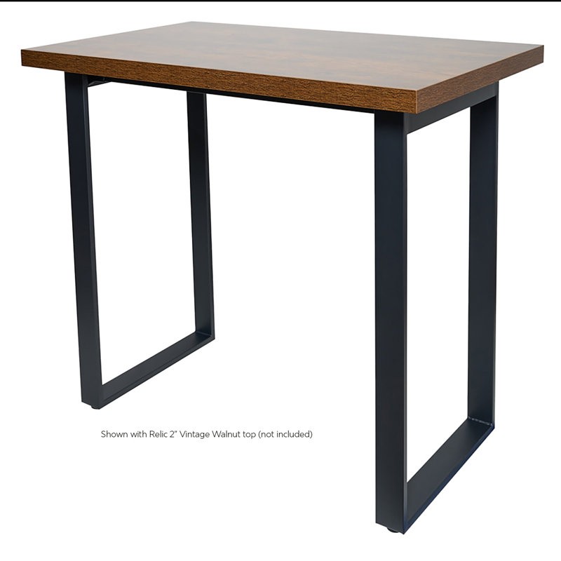 Urban Black 30x60" Loop Indoor Bar Height Table Base