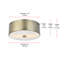 Plafonnier encastré 2 lumières 12 po Julie-1592544681