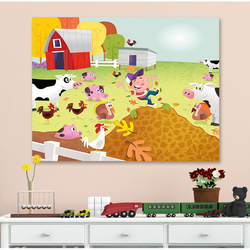 «Farm», reproduction sur toile tendue, H 24 po x l 29 po