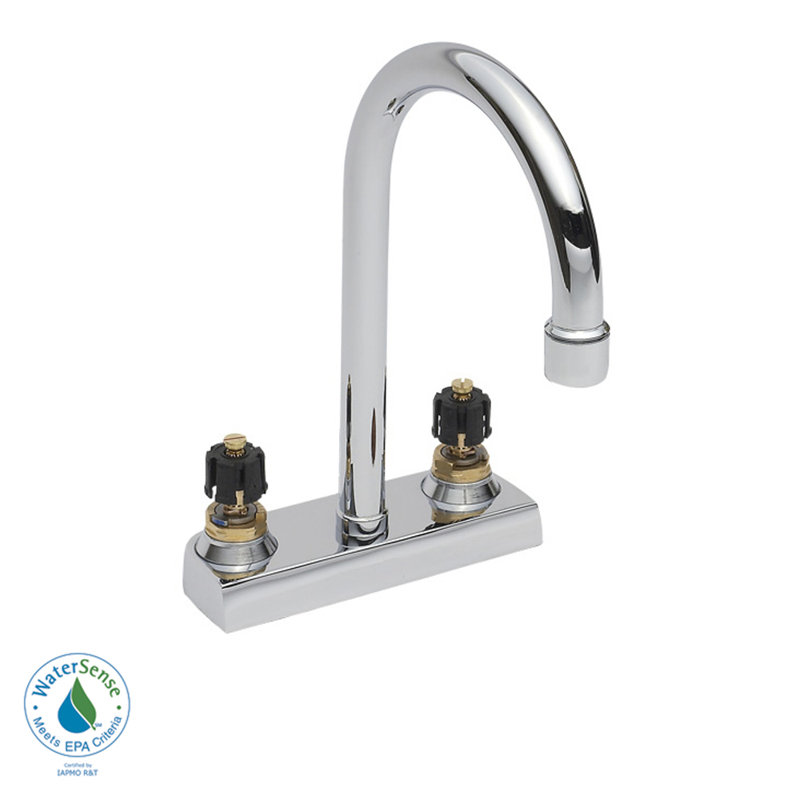 Robinet pour salle de bain à col-de-cygne Heritage, Bonde à grille