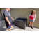 Rattaner Resistant Wicker Deck Box with Gas Spring Lid and Zippered Waterproof Inner Bag