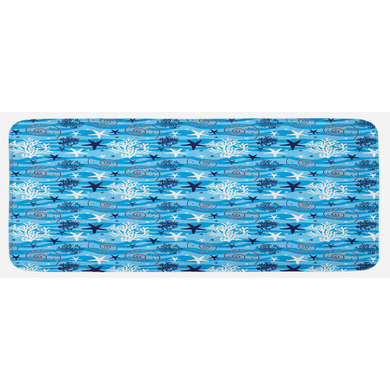 Coastal Synthetic Kitchen Mat