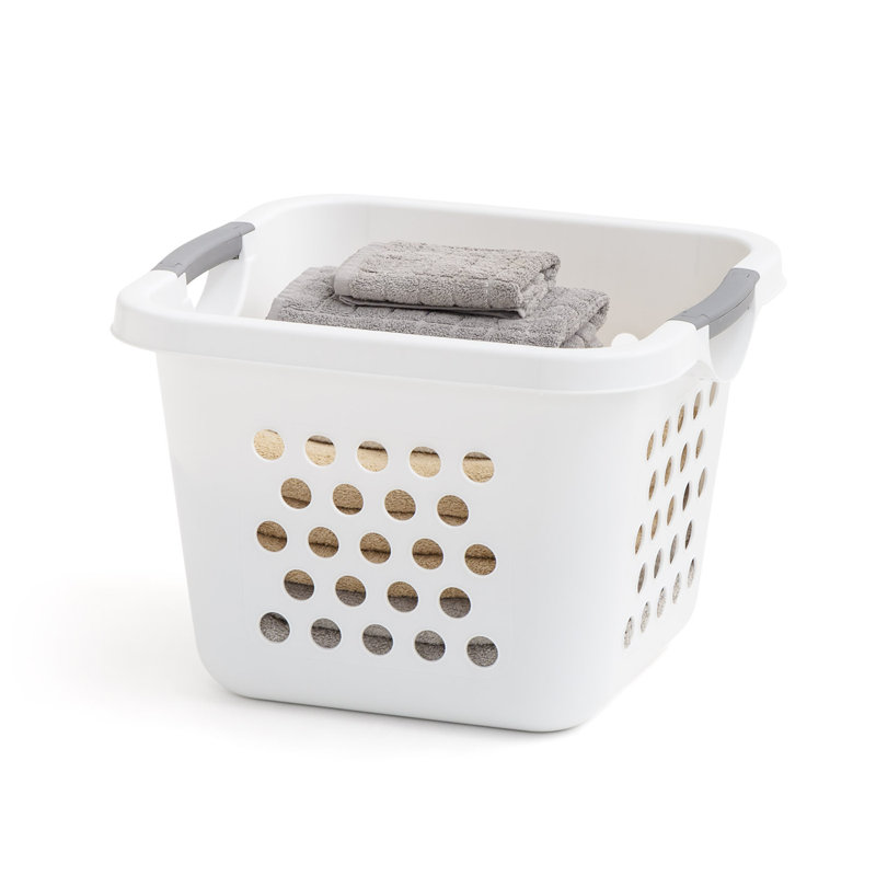 Panier à linge compact en plastique 30L IRIS - ensemble de 3