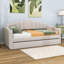 Lit de jour simple rembourré avec lit gigogne simple et ports USB-1138156504