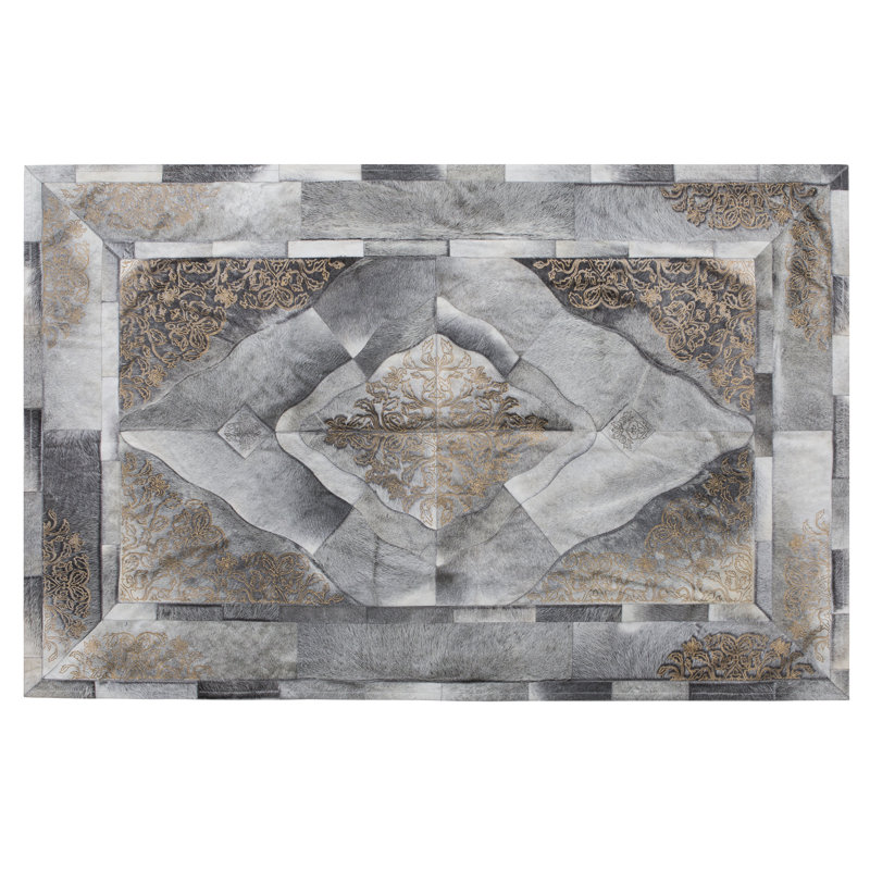 Sueño Leather Oriental Area Rug, Rectangle 9' x 12'