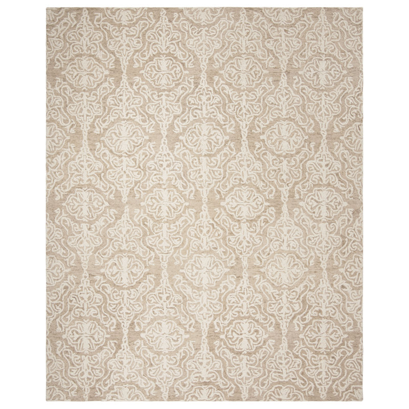 Davyan Hand Tufted Wool Ikat Rug, Rectangle 8' x 10'