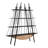 Sailboat-Inspired Industrial 4-Tier Bookshelf With Drawer, Sturdy Wooden & Metal Freestanding Storage For Home And Office-493811183