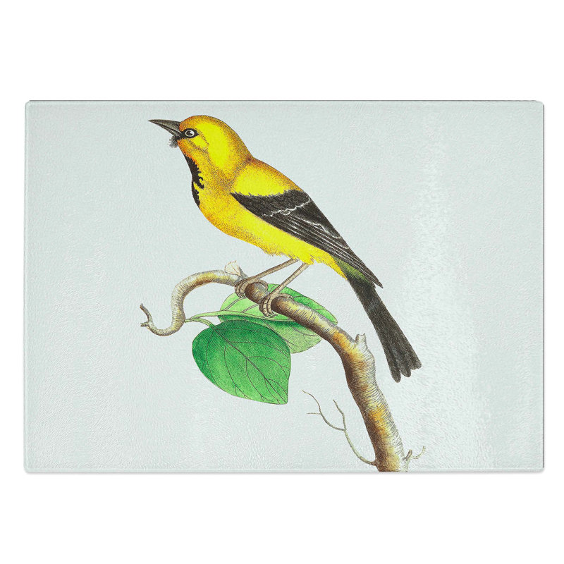 Glass Lesser Banana-Bird by George Shaw Chopping Board, 39 cm W x 28.5 cm L